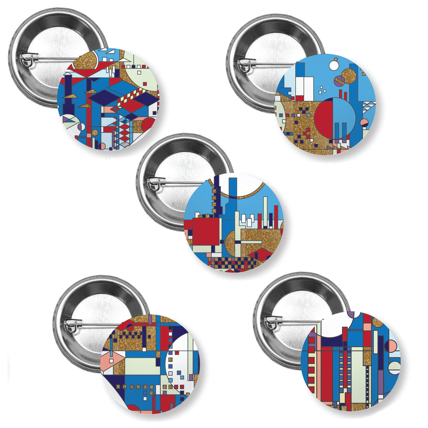 Frank Lloyd Wright Button Pack