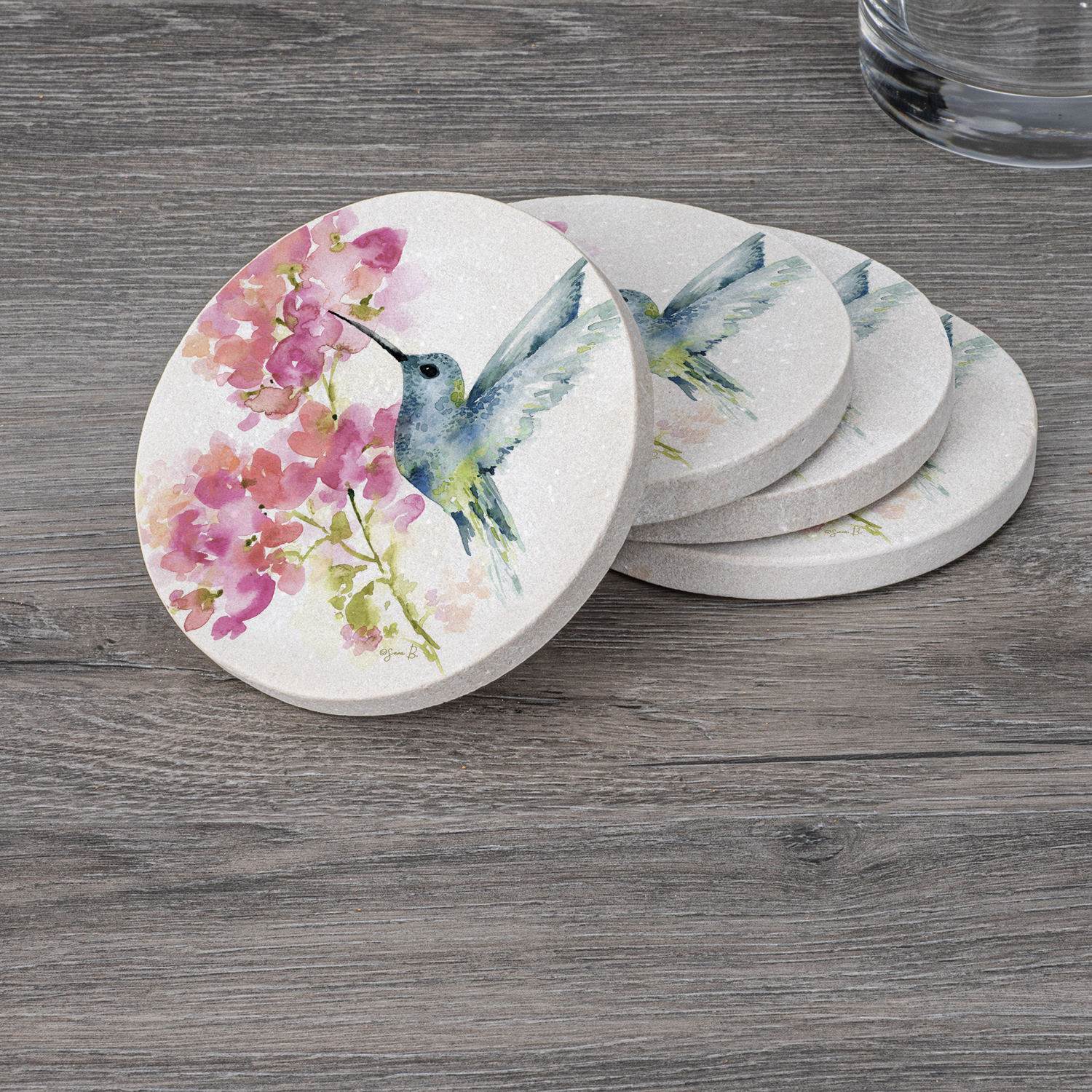 4 PK Sandstone Coaster Sets