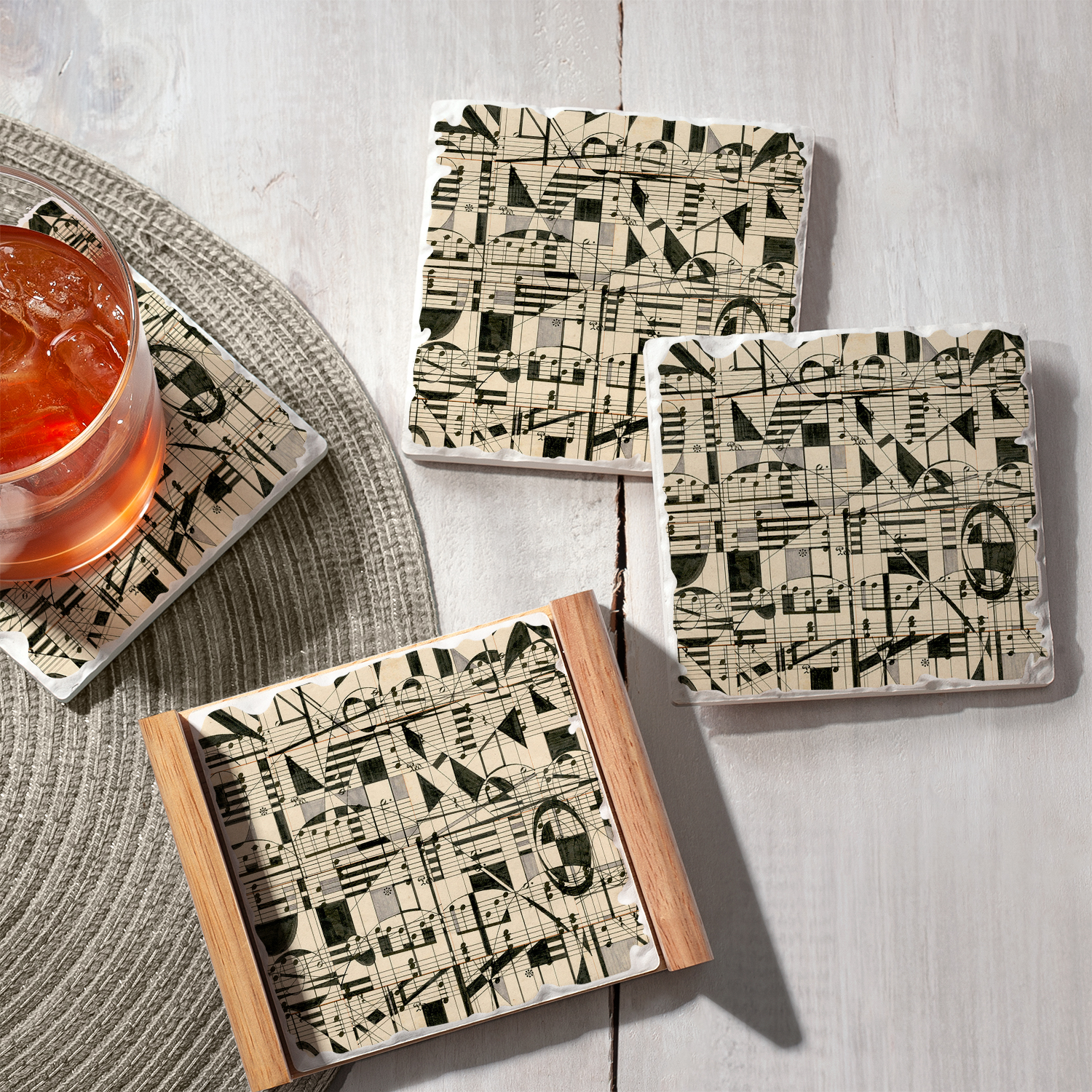 Square Wood Coaster (Single)