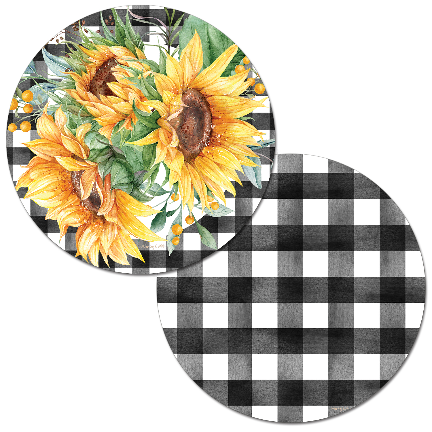 Sunflower fields 173 round placemat conimar group