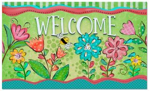 Details about   Butterfly Welcome Indoor/Outdoor Entryway Floor Mat Measures 29.5 by 17.75 Inch