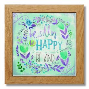 Highland Home Our Neck Of The Woods Framed Stone Trivet